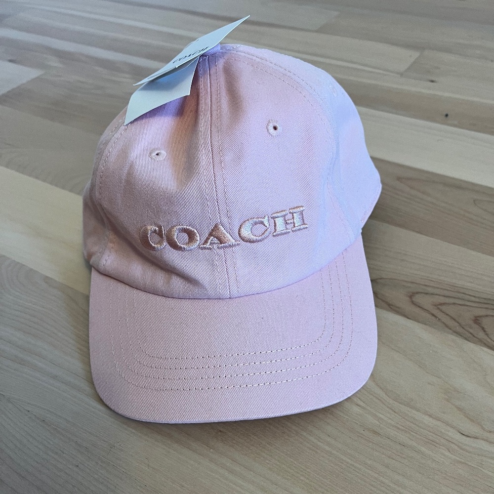Coach pink ball cap